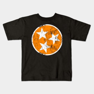 Orange White Tennessee Flag Kids T-Shirt